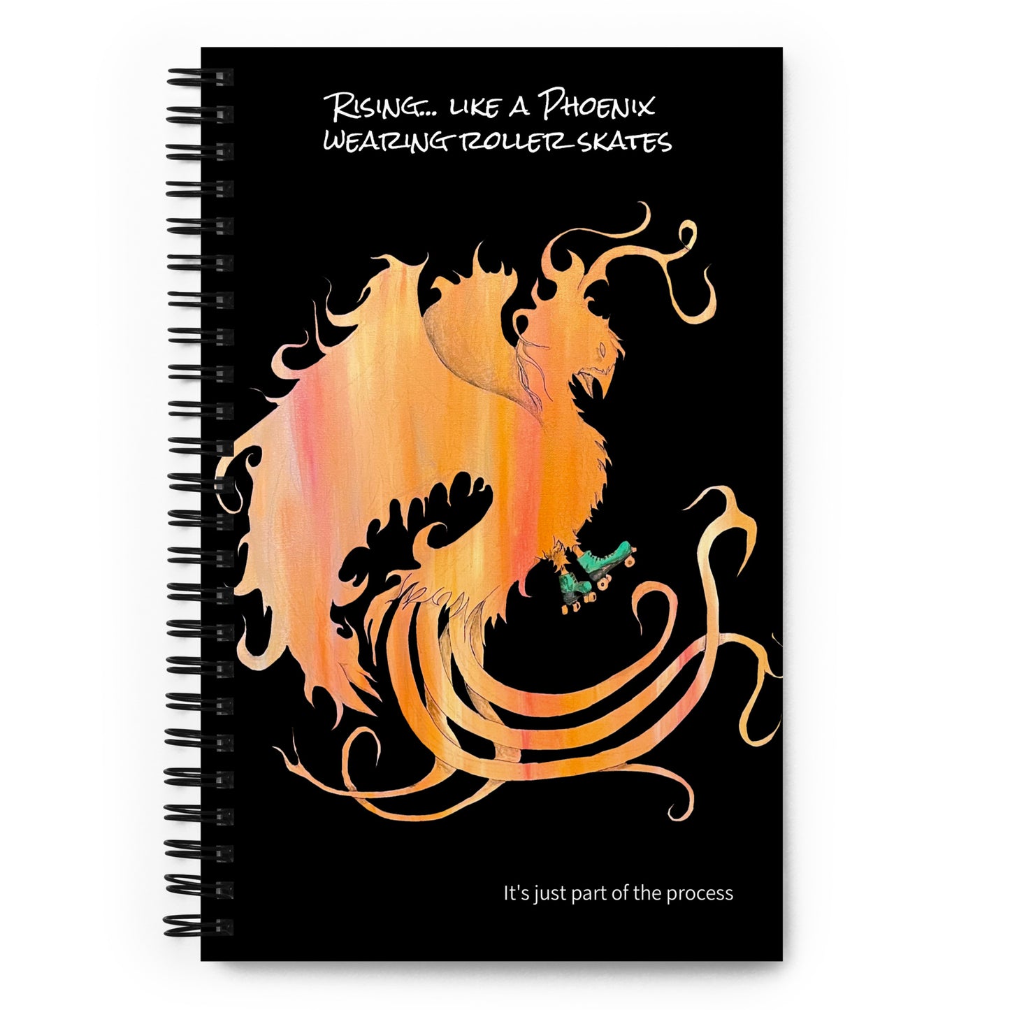 Roller Skating Pheonix Spiral notebook