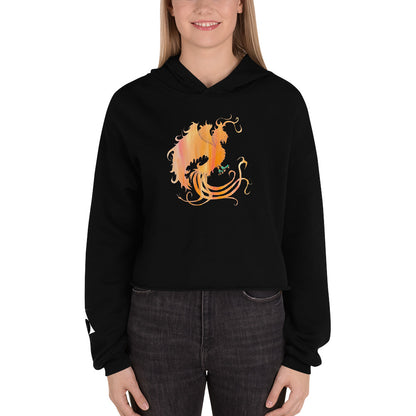 Roller Skating Phoenix - Crop Hoodie