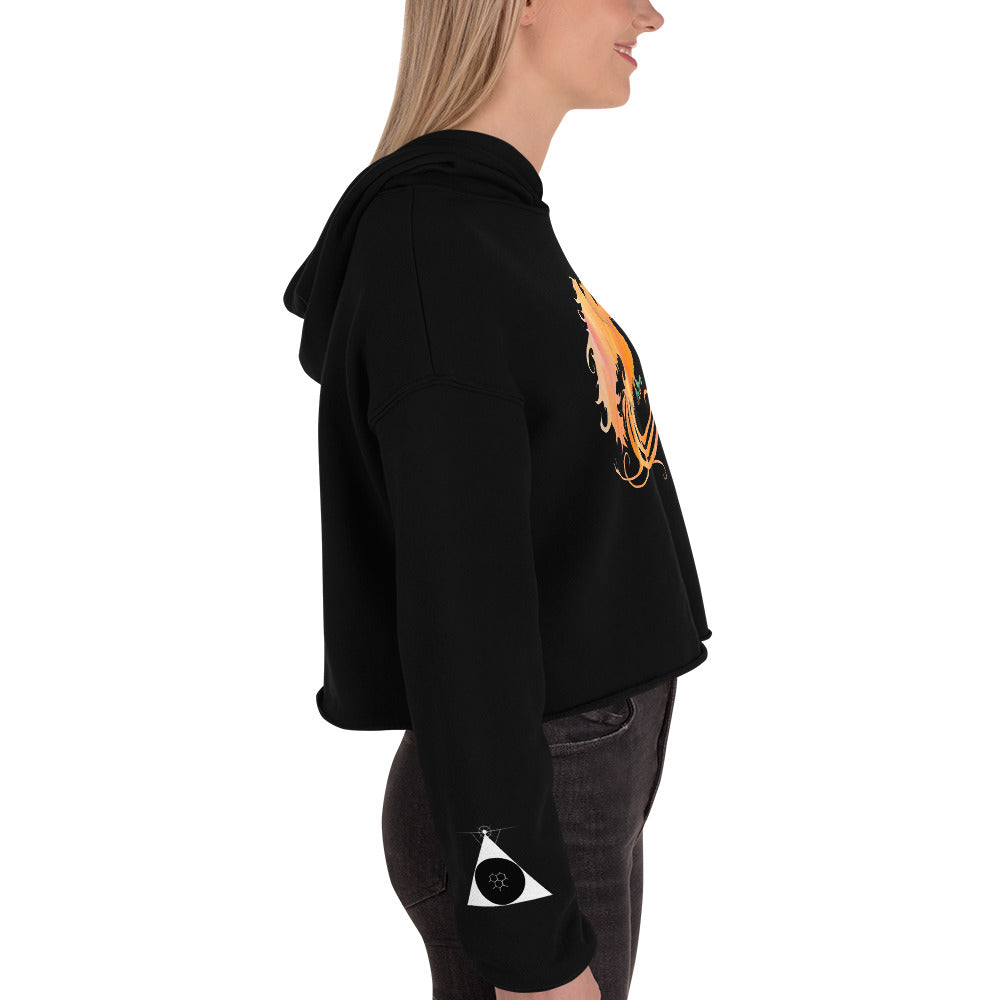 Roller Skating Phoenix - Crop Hoodie