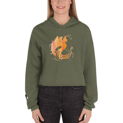 Roller Skating Phoenix - Crop Hoodie