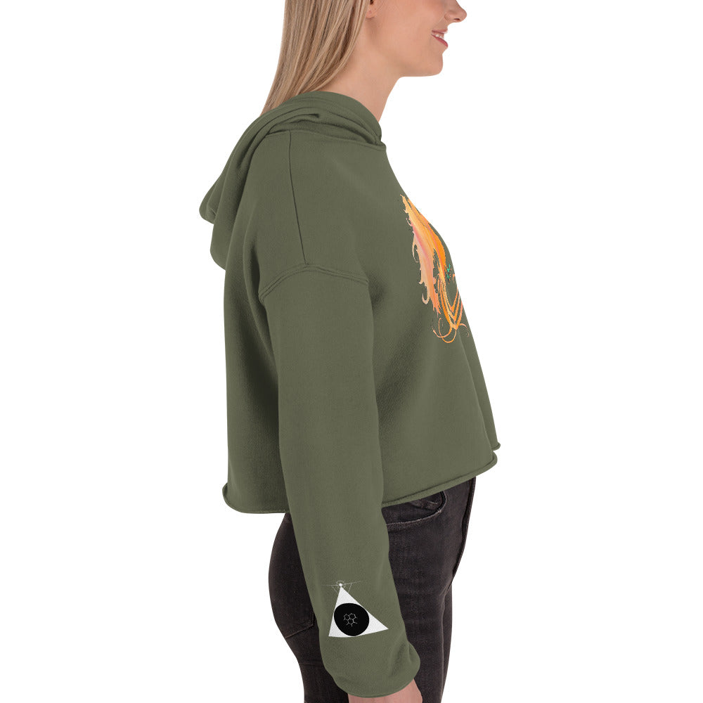 Roller Skating Phoenix - Crop Hoodie