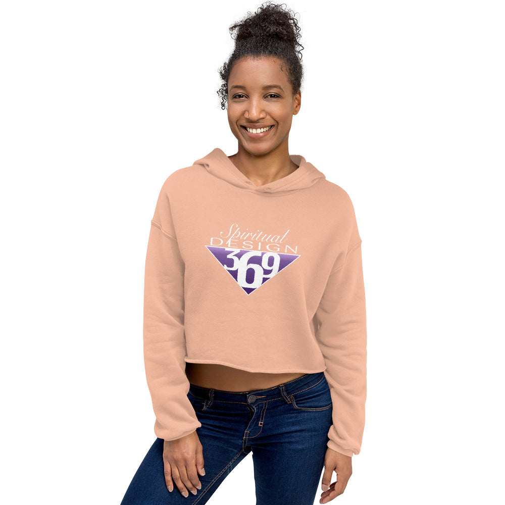 Spiritual Design 369 - Crop Hoodie